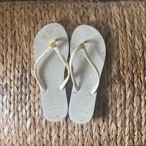 Tory Burch yellow flip flops
